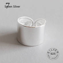 Anéis de prata esterlina 925 real para mulheres, largos, suaves, joias finas da moda, grandes, ajustáveis, anéis antigos 2024 - compre barato
