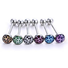 Juego de 6 unids/set de Piercing de acero inoxidable para mujer, bolas de anillo para la lengua, accesorios de joyería para el cuerpo, regalos 2024 - compra barato