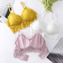 Removable Bras Lace Tubes Women Lace Bras Sexy Lingeries Girls Tube Tops Underwear 2024 - buy cheap