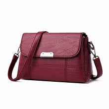 Women Leather Handbags high quality 2019 Crossbody Bags For Women leather Messenger Bag Sac A Main Vintage shoulder bag female 2024 - buy cheap