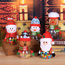 Botella de almacenamiento para niños pequeños, bolsa de Papá Noel, caja de regalo de Navidad, para niños pequeños, decoración de Año Nuevo 2024 - compra barato