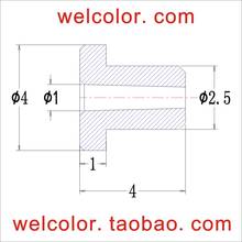 T shaped silicone rubber Hollow small bushing plug parts grommet single Open hole OD 3/32" 2.5 2.5mm ID 0.5 1/32" 1 1.0 mm 1mm 2024 - buy cheap