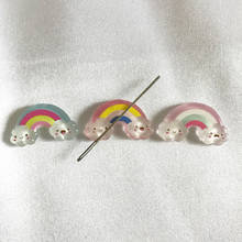 Needle Minder estilo arcoíris Needle Nanny Magnet para costura de punto de cruz 2024 - compra barato