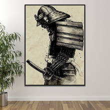 Japanese Samurai Canvas Painting Modern Wall Art Pictures Abstract For Living Room Home Decoration Posters And Prints 2024 - buy cheap