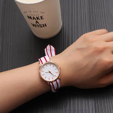 ladies watches relojes mujer Summer Style Fashion Women Stripe Ribbon Quartz Dial Bracelet Wristwatch Watch montre femme 2024 - buy cheap