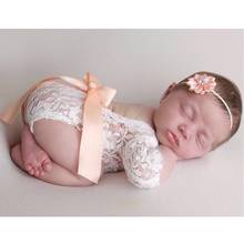 1 комплект реквизит для фотосессии новорожденных, кружевной комбинезон для маленьких девочек, детская одежда для фотосессии, реквизит для фотосессии новорожденных 2024 - купить недорого