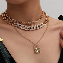 New Listing Cuban Thick Chain Multilayer Necklace Bohemian Fashion and Generous Jewelry Ladies Party Gift 2024 - buy cheap