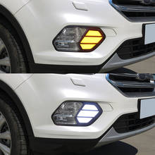 2PCS LED Daytime Running Light For Ford Escape Kuga 2016 2017 2018 2019 Turn Yellow Signal Waterproof Car 12V LED DRL Lamp 2024 - buy cheap
