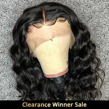 Lace Front Human Hair Wigs for black women Short Water Wave Bob Wig pre plucked natural Brazilian swiss remy hair 13X4 130% 2024 - buy cheap