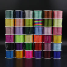 Hilo de nailon de colores mezclados, 25M, 1,5 MM, cordón chino anudado, sedoso, macramé, pulsera, cuerda trenzada, borlas, abalorios, DIY 2024 - compra barato