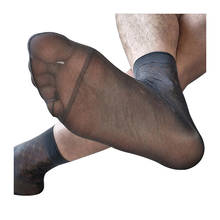 New Summer Sheer Socks For Men Transparent Thin Formal Dress Silk Socks Sexy Gay See Through Male Softy Socks Hose Stocking 2024 - buy cheap
