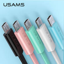Кабель Micro USB, USAMS 2A, быстрая зарядка, мобильный телефон, USB кабель для передачи данных для Samsung Xiaomi Huawei, кабель для планшета Android, Micro USB 2024 - купить недорого