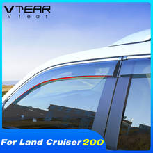 Vtear exterior Car decoration window visor accessories waterproof rain shield styling parts For Toyota LAND CRUISER 200 2020 2024 - buy cheap