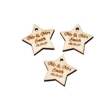 20Pcs Wooden Personalized Engraved Star Table Centerpieces Decor Wood Baby Shower Birthday Party Baptism Wedding Gifts Favors 2024 - buy cheap