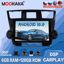 For Toyota Highlander 2009 - 2013 Android 10 128G Car Multimedia Player Carplay GPS Navigation Auto Radio Stereo Audio Head Unit 2024 - buy cheap