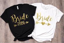 Bachelorette Party Bride Tribe T-Shirts Wedding Gift Bachelorette creative gift 100% cotton O Neck Short Sleeve Top Tee Graphic 2024 - buy cheap