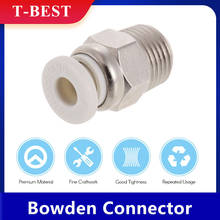 5PCS Creality PC4-M10 Male Straight Pneumatic Tube Push Fitting Connector for CR-10 Series / Ender-3 Bowden Extruder 3D Printer 2024 - buy cheap