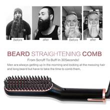 3 in1 Hot Comb Beard Hair Straightener Brush Multifunctional Electric Comb for Hairdressing Straightening Board Styling Tools 2024 - buy cheap