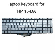 Клавиатура с подсветкой для ноутбука HP 15-DA 15-CX 15-CS 15-DK 15-DF CR 15t-da0000 PO португальский латинский белый подсветка 93320 SG-93320 2024 - купить недорого
