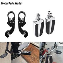 Motorcycle Passenger Footpegs Footrest &32mm Highway Crash Bar Footpegs Clamps For Harley Sportster XL Touring Dyna FLHR FLHT 2024 - buy cheap