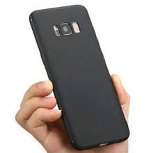 Ultra Thin Black Scrub Matte Soft Silicon TPU Case For Samsung Galaxy J1 J3 J5 J7 A3 A5 A7 2016 2017 S5 S6 S7 Edge S8 S9 Plus 2024 - buy cheap