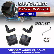 Guardabarros para Subaru XV Crosstrek 2013-2017, juego de guardabarros moldeados para coche, guardabarros, guardabarros con solapa, estilo delantero y trasero 2024 - compra barato