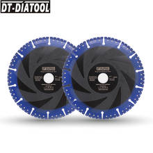 DT-DIATOOL-Discos de corte de diamante soldado al vacío, hoja de diamante de rescate multiusos, de hierro fundido, de Metal, 180mm/7 pulgadas, 2 unidades 2024 - compra barato