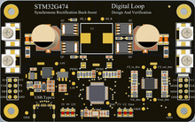 Placa de desarrollo de potencia Digital STM 32g474, convertidor bidireccional Step-up y Step-down 2024 - compra barato