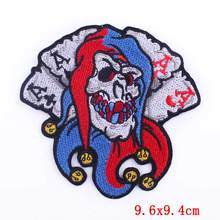 Nicediy Joker Patches For Clothing Hippie Iron On Patches On Clothes Badges Stripes Movie Patch Joker Appliques Embroidery Patch 2024 - buy cheap