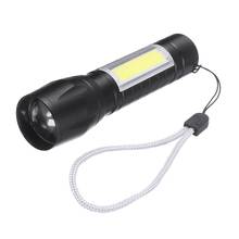 Mini lanterna led à prova d'água para acampamento, portátil, lanterna recarregável usb, lâmpada ao ar livre, com zoom, tochas de foco, luz 2024 - compre barato