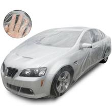 Disposable Car Cover Waterproof Transparent Plastic Dustproof Cover Auto Car Rain Covers 2024 - buy cheap
