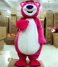 Pink LOTSO Bear cartoon character mascot costume Adult Fancy party Dress Cute Dolls mascotte costume Cosplay Outfits Adult Size 2024 - buy cheap