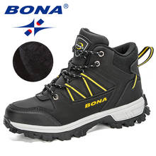 BONA 2020 New Designers Brand Outdoor Hiking Shoes Men Anti-skid Trekking Walking Shoes Man Camping Sports Footwear Masculino 2024 - buy cheap
