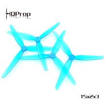 Hélice de lâmina hq hqadereço durável t5x2x3 5020, poli carbonato, 4 hélices, 3 lâminas, para motor sem escova, fpv, drone de corrida rc, azulejos 2024 - compre barato