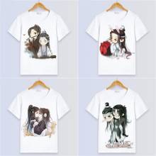 Camiseta de manga corta con estampado del Gran Maestro demoníaco Lan Wangji Wei Wuxian, ropa de uso diario, regalo para hombres y mujeres, 1 ud. 2024 - compra barato