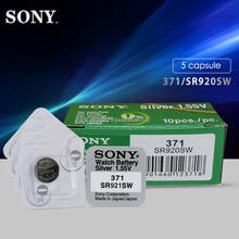 Batería de reloj para Sony, paquete Original de grano único AG6 371 SR920SW 920 1,55 V, SR920SW 371, botón de celda de moneda hecho en Japón, 5 uds. 2024 - compra barato