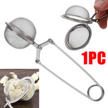 1pc Tea Pot Filter Infuser Mesh Ball Tea Leaves Filter Spoon Squeeze Locking Spice Spoon Coffeeware Teaware Stainless Steel Hand 2024 - buy cheap