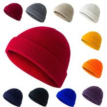 Solid knitted cap Men's Women Beanie Knit Ski Cap Hip-Hop Winter Warm Unisex Wool Hat Winter Hats For Women 2024 - buy cheap