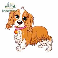 Fone de ouvido família 13cm x 12.5cm, para cavalo king charles spaniel adesivo de carro impermeável grafite diy, oclusão de arranhão 2024 - compre barato