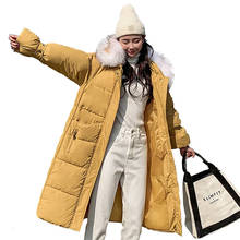 2019 invierno y otoño mujeres con capucha caliente Casual largo abrigo chaquetas señoras moda gruesa cómoda Parka de algodón ropa de abrigo LY20 2024 - compra barato