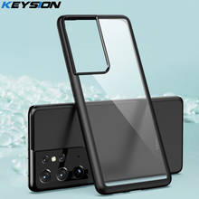 KEYSION Fashion Case for Samsung S21 Ultra S21+ Plus Transparent Shockproof Phone Back Cover for Samsung Galaxy S21+ S30 Ultra 2024 - buy cheap
