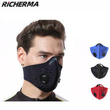 Mascarilla facial antipolvo para deportes al aire libre, máscara de protección facial transpirable, color negro, 3d, para motocicleta 2024 - compra barato
