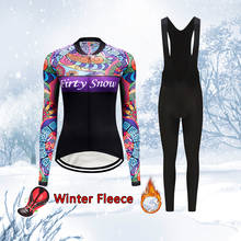 Women Winter Cycling Jersey Set 2022 Fashion Road Bike Clothing Thermal Fleece Bicycle Clothes Female Dress MTB Suit Uniform Kit 2024 - buy cheap