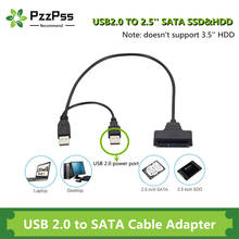 PzzPss USB SATA Cable Sata To USB 2.0 Adapter UP To 6 Gbps Support 2.5Inch External SSD HDD Hard Drive 22 Pin Sata III A25 2.0 2024 - buy cheap