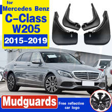 Guardabarros delanteros y traseros de coche para Mercedes Benz Clase C W205, 2015 ~ 2019, guardabarros, guardabarros, accesorios 2024 - compra barato