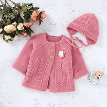 Baby Sweaters Knitted Newborn Bebes Girls Jackets & Coats Autumn Winter Infant Kids Knitwear Long Sleeve 0-2Y Children's Clothes 2024 - buy cheap
