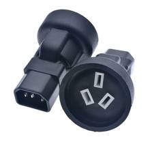Adaptador de alimentação fêmea iec 320 c14 para saa austrália, 3 pinos para pdu, ups, ac, conversor de tomada 250v 10a