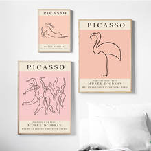 Pintura en lienzo de arte abstracto de Picasso Matisse, carteles nórdicos e impresiones, imágenes de pared para decoración de sala de estar 2024 - compra barato