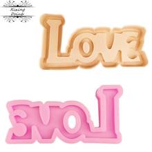 LOVE Letter form silicone mold chocolate fondant cake decoration Tools cupcake mould resin molds 2024 - buy cheap