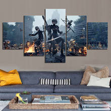 5 Piece NieR Automata Video Game Poster Paintings Canvas Art Decorative Paintings for Home Decor Wall Art 2024 - buy cheap